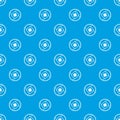 Semi-closed lens pattern seamless blue