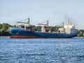 Ship leaving the Port of Hamburg