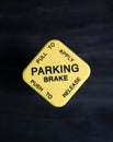 Semi parking brake Royalty Free Stock Photo