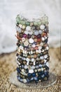 Semi-precious stone beaded bracelets for women