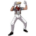 Semi realistic Cartoon mime artist character