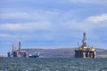 Semi Submersible Oil Rig at Cromarty Firth