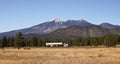 A Semi Tanker Truck and the San Francisco Peaks