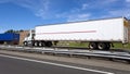 Semi and trailer on the New Jersey Turnpike