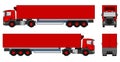 Semi-trailer truck Royalty Free Stock Photo