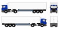 Semi-trailer truck Royalty Free Stock Photo