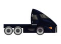 Semi trailer truck vector vehicle transport delivery cargo shipping illustration transporting set of trucking freight Royalty Free Stock Photo