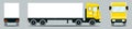 Semi trailer truck vector vehicle transport delivery cargo shipping illustration transporting set of trucking freight Royalty Free Stock Photo