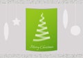 Semi transparent ribbon creating a christmas tree Royalty Free Stock Photo