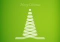 Semi transparent ribbon creating a christmas tree Royalty Free Stock Photo