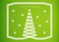 Semi transparent ribbon creating a christmas tree Royalty Free Stock Photo