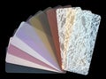 Semi-transparent venetian blinds color chart