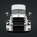 Semi truck illustration design Royalty Free Stock Photo