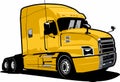 Semi truck logo design vector Royalty Free Stock Photo
