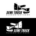 semi truck logo design vector Royalty Free Stock Photo