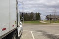 Semi Truck on the rest area Royalty Free Stock Photo