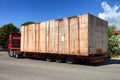 Semi Truck on the road Royalty Free Stock Photo