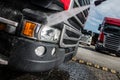 Semi Truck Tractor Washing Royalty Free Stock Photo