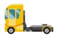 Semi truck. Trucks or delivery trailers or cargo trukc clolorful on white background. Delivery and shipping machine for