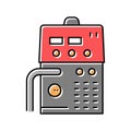 semiautomatic device color icon vector illustration