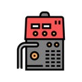 semiautomatic device color icon vector illustration