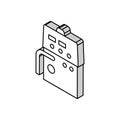 semiautomatic device isometric icon vector illustration