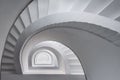 Semicircular winding stair