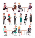 Seminar of Business Collection in Vector Illustration Royalty Free Stock Photo