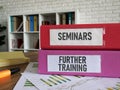 Seminars and Further Training are shown using the text