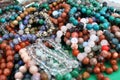 Semiprecious stones. Gem market. Royalty Free Stock Photo