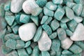 Semiprecious stones. Gem market. turquoise Royalty Free Stock Photo