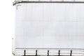 Semitrailer with white tarpaulin without inscriptions, isolated on white background with a clipping path. Royalty Free Stock Photo