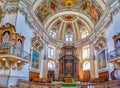 The semitransept of Salzburg Cathedral, Austria Royalty Free Stock Photo