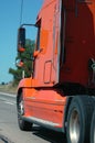 Semitruck on the freeway