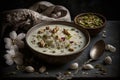 Semiya payasam or shewai or sewai Khir or seviyan Kheer is a Indian sweet made with vermicelli, milk, ghee, sugar or jaggery, Royalty Free Stock Photo