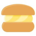 Semla icon, Bakery and baking related vector