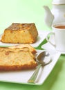 Semolina cake with a pumpkin and raisin Royalty Free Stock Photo