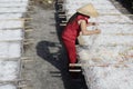 Photo of traditional trade village: making flour for sale Vietnam Royalty Free Stock Photo