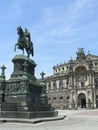 Semper Opera House in Dresden Royalty Free Stock Photo