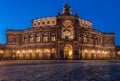 Semper Opera House in Dresden (Semperoper) Royalty Free Stock Photo