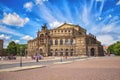 Semperoper in Dresden in summer day