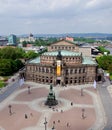 Semperoper is the opera house of the Sachsische Staatsoper & Staatskapelle Royalty Free Stock Photo