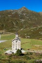Sempione pass border between Switzerland and Italy Royalty Free Stock Photo