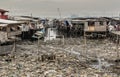 Semporna sea village highly polluted with plastic waste and people living nearby are affected, Sabah, Malaysia