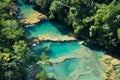 Semuc Champey natural swimming pools, Guatemala Royalty Free Stock Photo