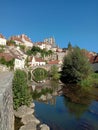 Semur en Auxois, small village, hamle, small town of France Royalty Free Stock Photo