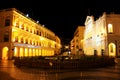 Senado Square Heritage Building At Night, Macau, China