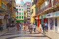 Senado square shopping area, macau Royalty Free Stock Photo