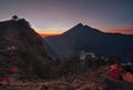 Senaru basecamp, Mount Rinjani Lombok Royalty Free Stock Photo