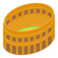 Senate amphitheater icon isometric vector. City travel